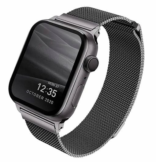 Ремешок Uniq Dante для Apple Watch 49/45/44/42mm, графитовый