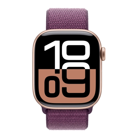 Apple Watch Series 10 Sport Loop, 42 мм, розовое золото